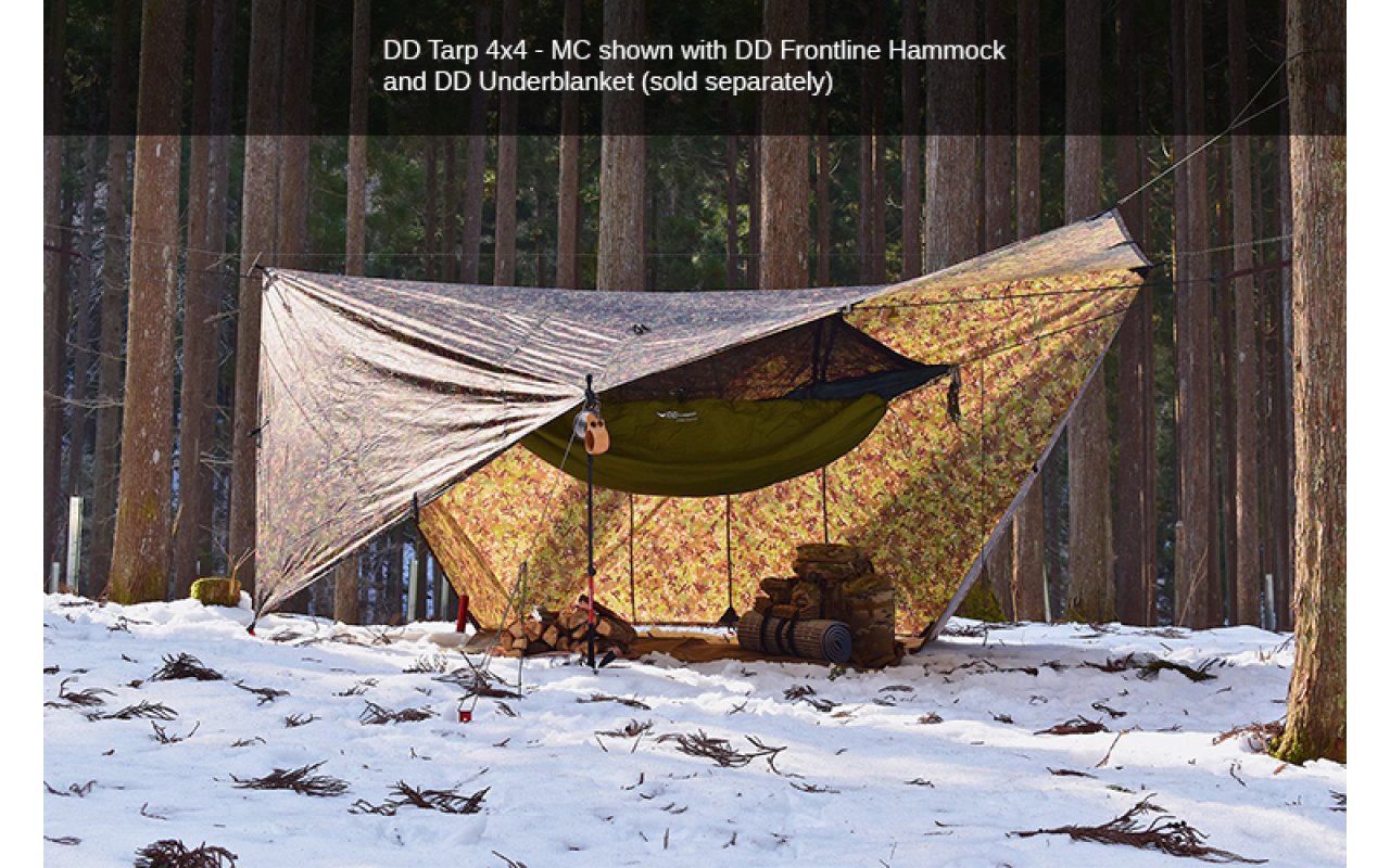 DD Shelter Tarp 4x4 MC DD Shelter Bushcraft